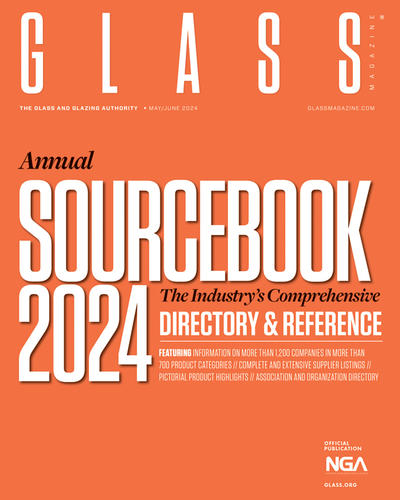 find more than 700 suppliers to the glass and glazing industries in more than 1,200 product categories in glass magazine's 2024 sourcebook